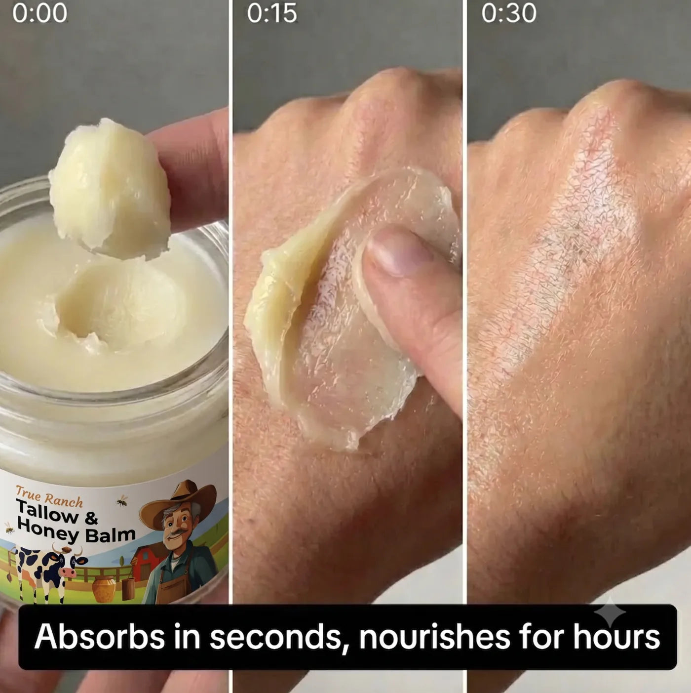 A little goes a long way — absorbs in seconds