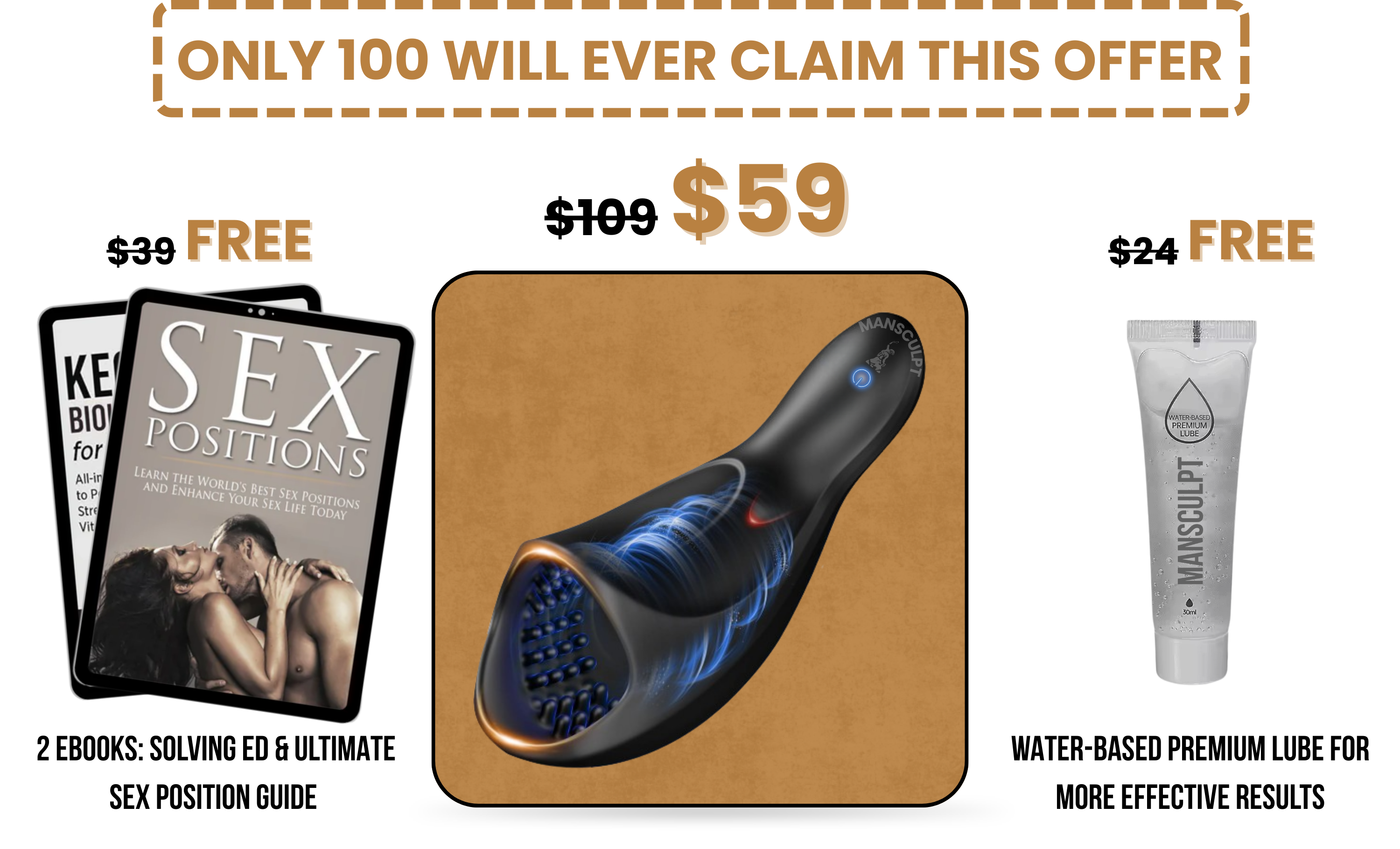 Whats included - MansPulse + 2 Free Gifts